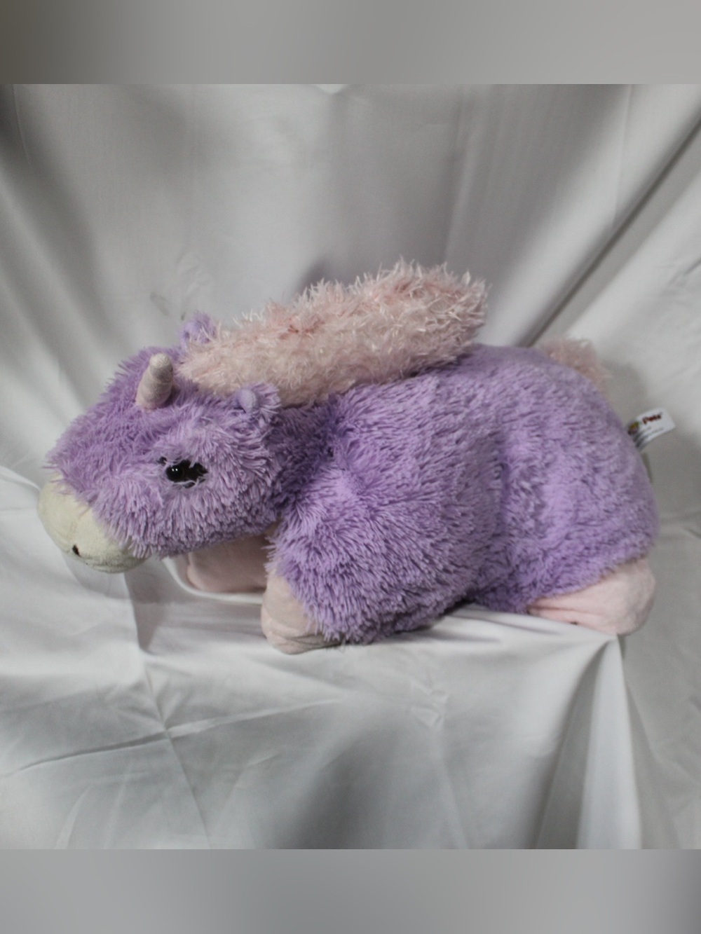 Plush Purple Pillow Pet Unicorn medium sized